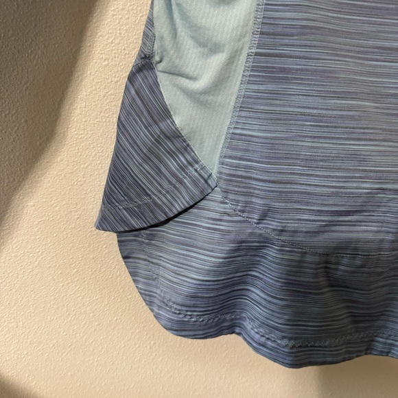 Lululemon Run: Make A Break Jacket Twisted Stripe Caspian Blue / Caspian Blue-6 - Picture 9 of 14